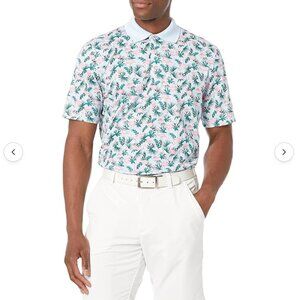 *Amazon Essentials Men's Regular-Fit Quick-Dry Golf Polo Shirt Flamingo Print
